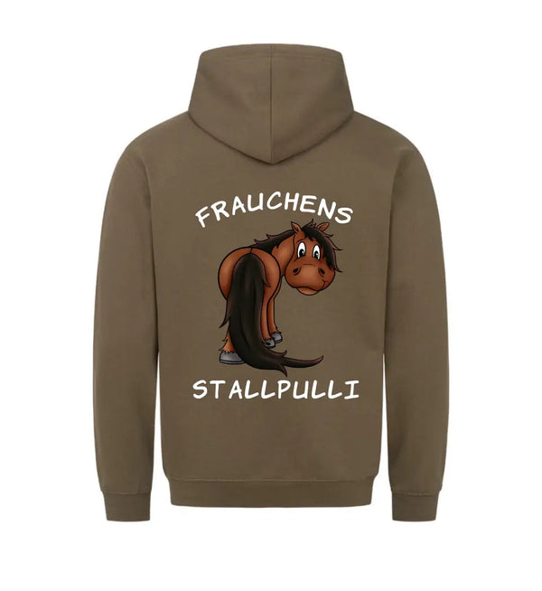 "Frauchens Stallpulli" Hoodie Damen (personalisierbar)