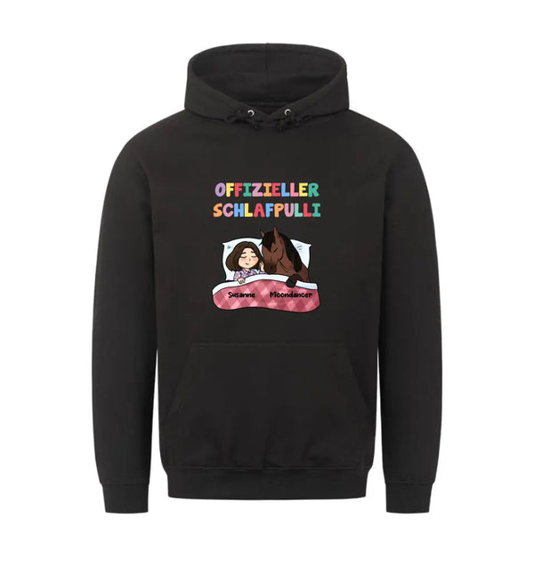 "offizieller Schlafpulli" Hoodie Damen (personalisierbar)