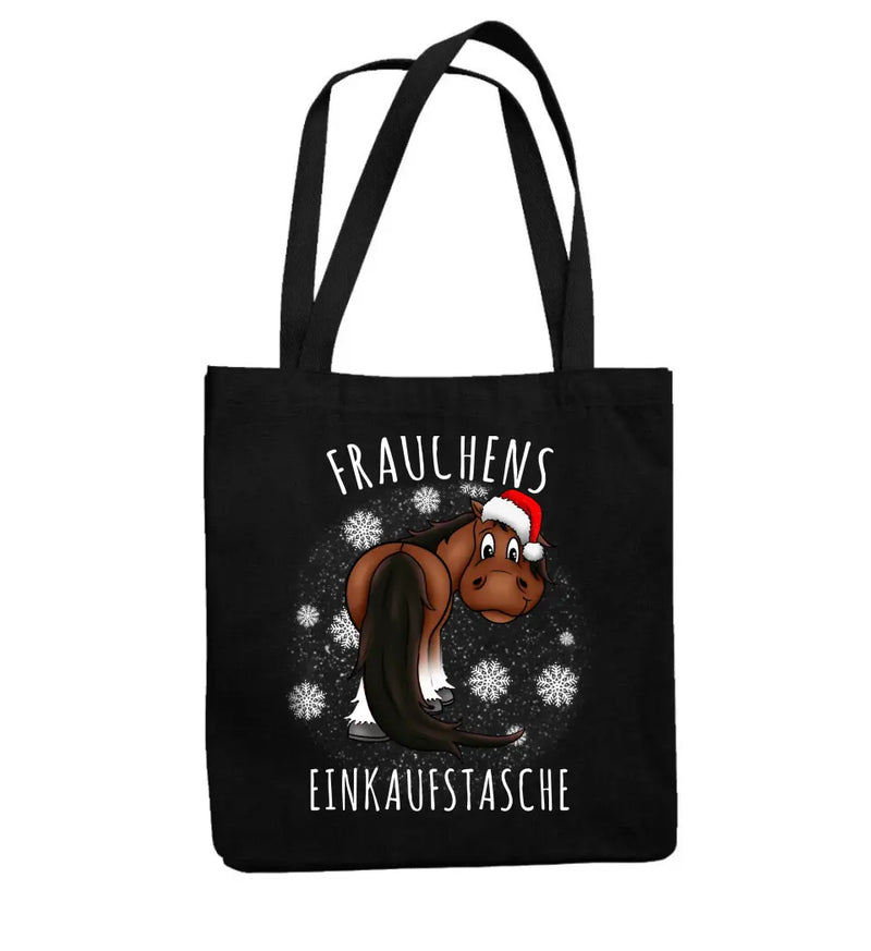 "Frauchens Einkaufstasche Christmas Edition" (personalisierbar)