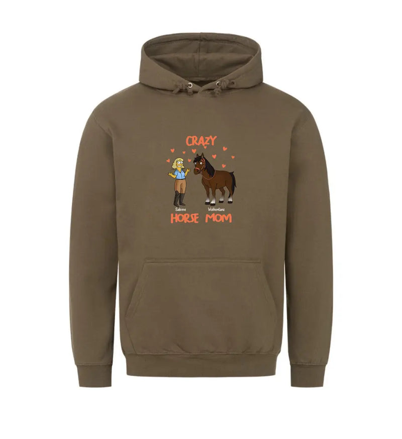 "crazy horse mom" Hoodie Damen (personalisierbar)