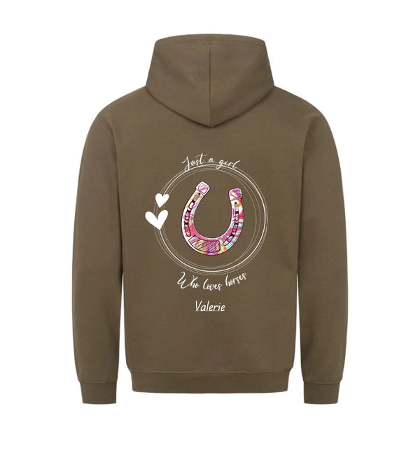 "just a girl" Hoodie Damen