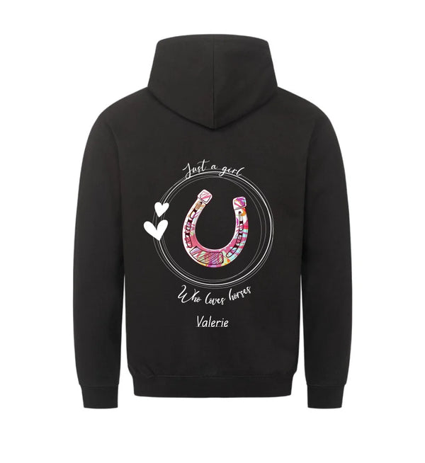 "just a girl" Hoodie Damen