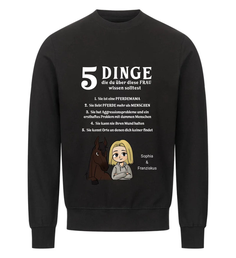 "5 Dinge" Sweater Damen