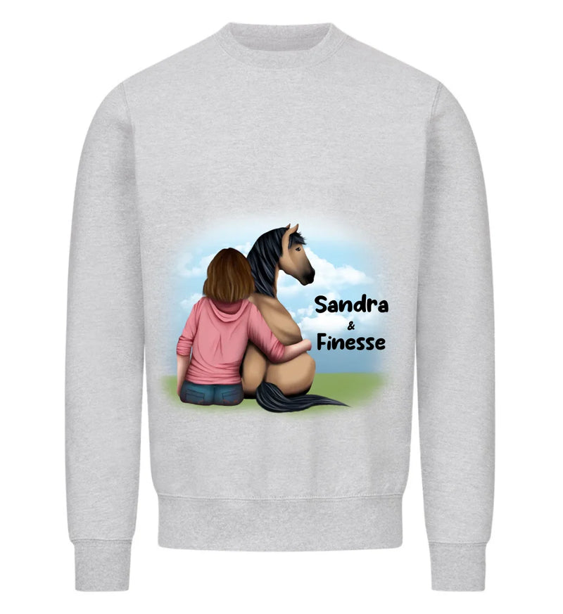 "Pferd und Frauchen" Sweater Damen