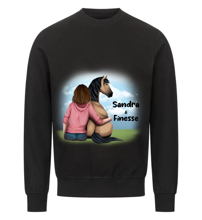 "Pferd und Frauchen" Sweater Damen