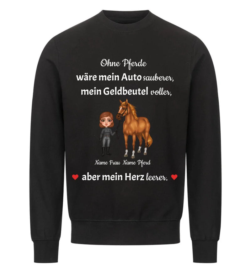 "ohne Pferde" Sweater Damen