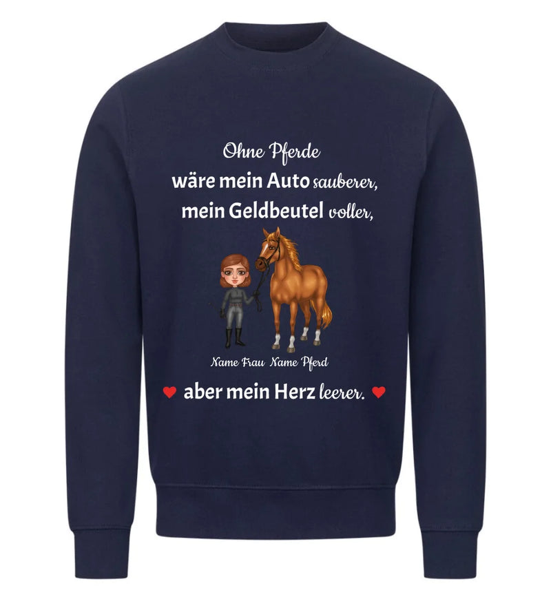 "ohne Pferde" Sweater Damen