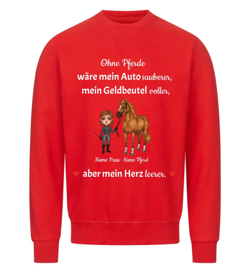 "ohne Pferde" Sweater Damen