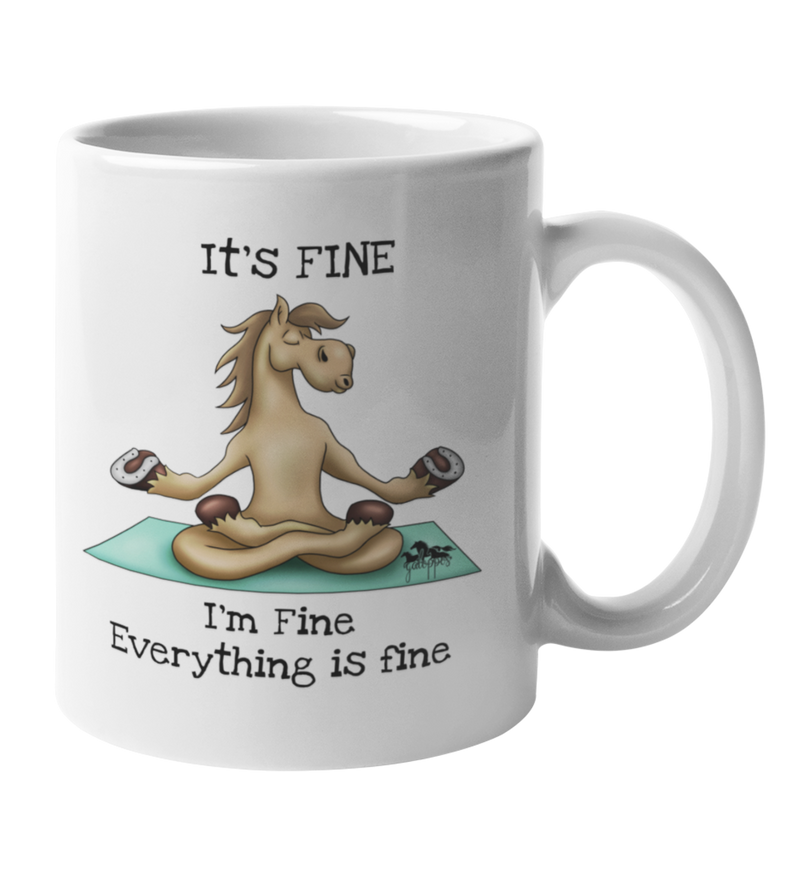 "Yoga Pferd" Tasse