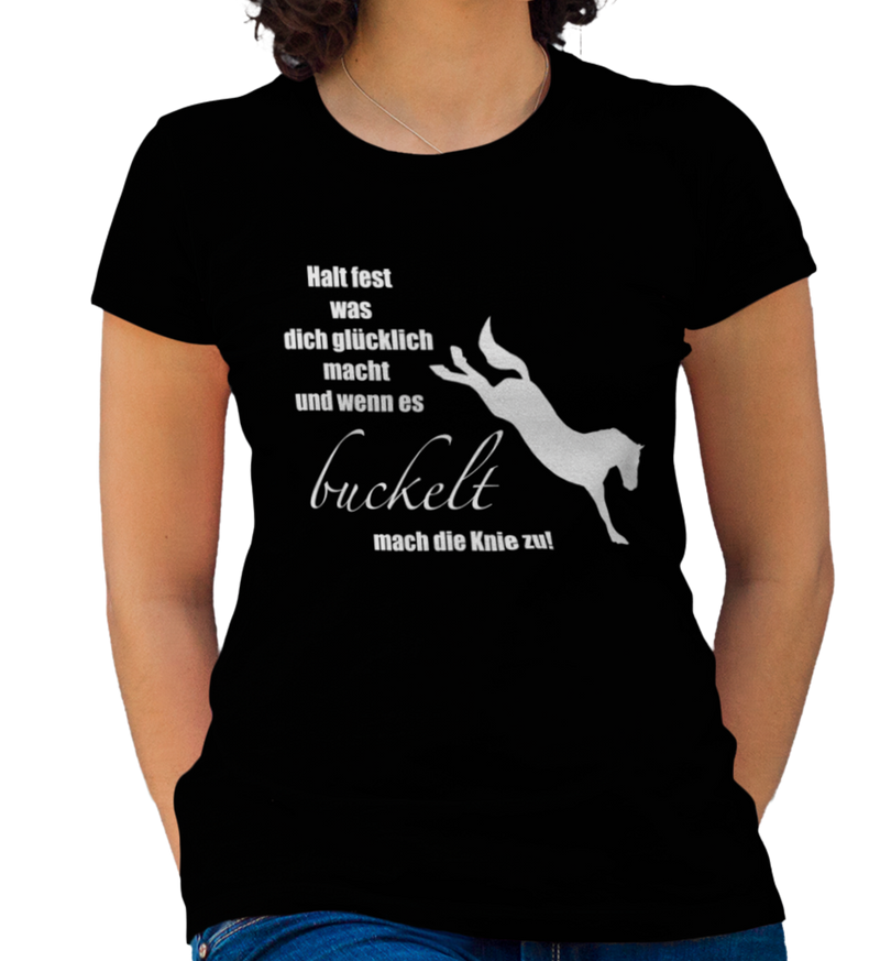 "buckeln" T-Shirt Damen