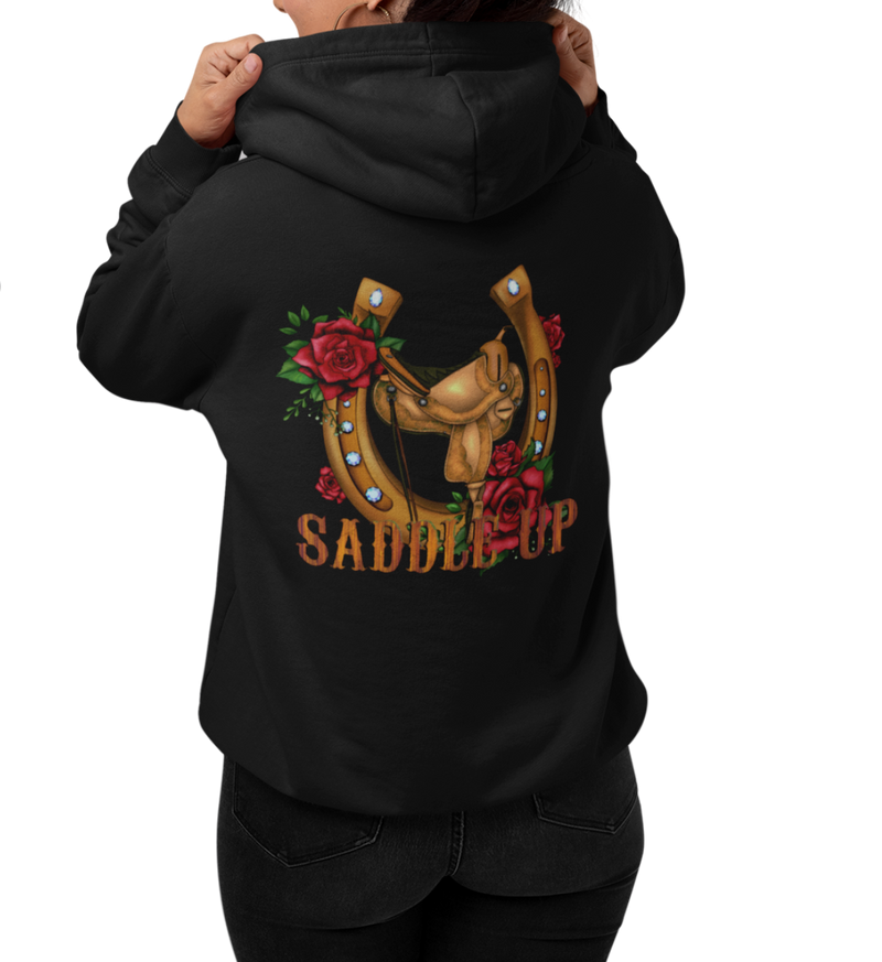 "saddle up" Hoodie Damen