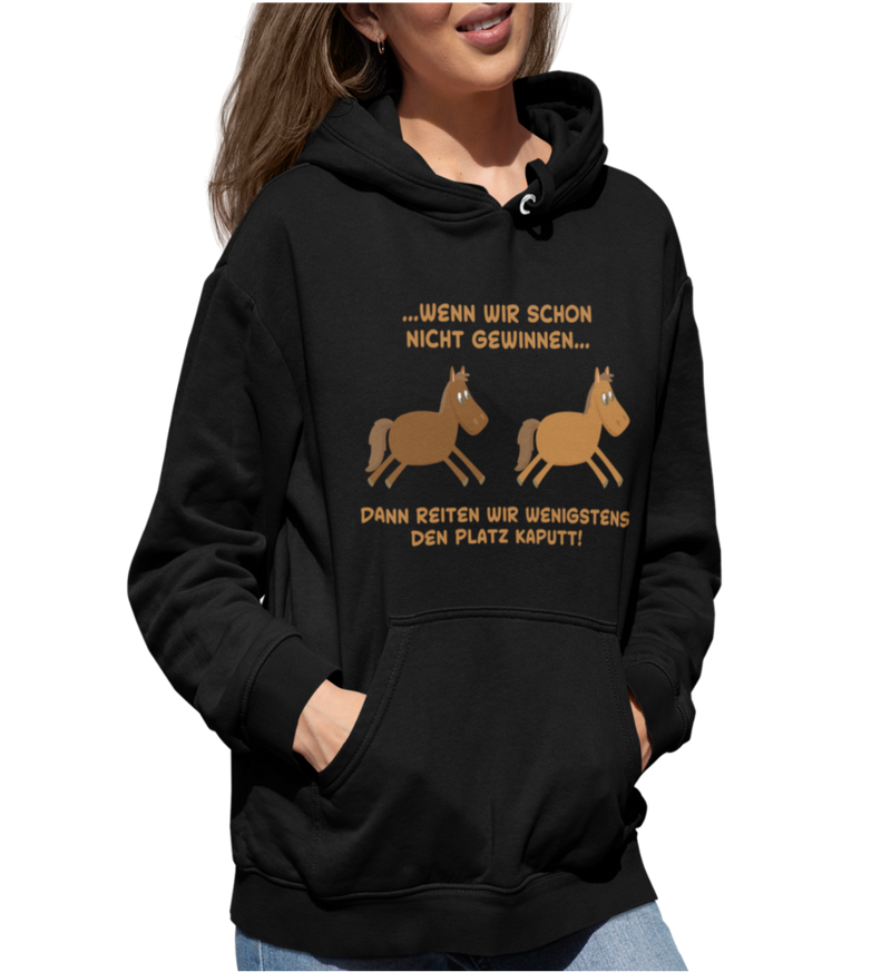 "gewinnen" Hoodie Damen